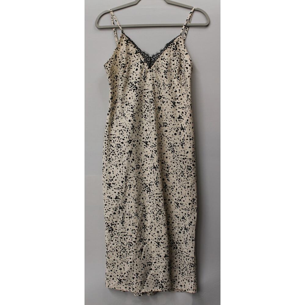 *NEW* A NEW DAY WOMEN'S V-NECK SLIP DRESS ANIMAL PRINT